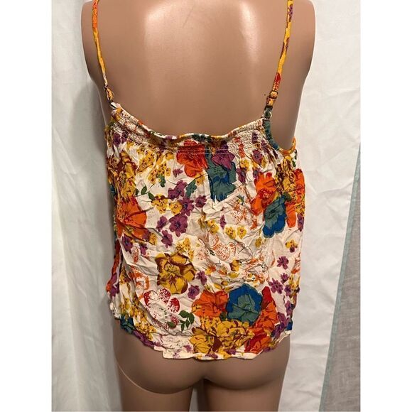 Beautiful women Anthropologie Floral Spaghetti Strap Top size small Great condit - Picture 6 of 7
